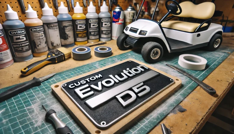 evolution d5 golf cart emblem replacement stl